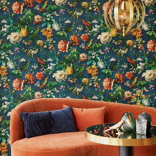 Claude Floral Wallpaper by Brewster - Leland's Wallpaper