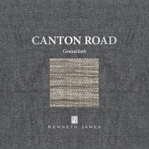 Kenneth James Canton Road Grasscloth Wallpaper Book by Brewster Wallcovering