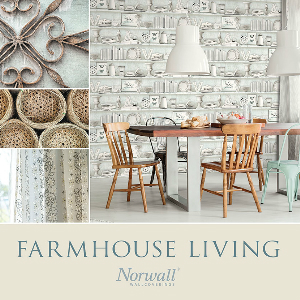Norwall Farmhouse Living Wallpaper Book by Patton Wallcovering