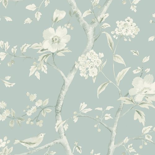 Southport Floral Wallpaper by Seabrook Designs - Lelands Wallpaper