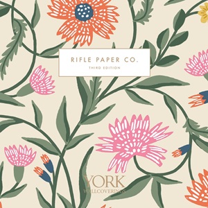 Rifle Paper Co 3 Wallpaper Book by York Wallcoverings