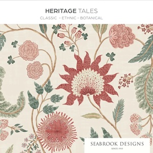 Heritage Tales Wallpaper Book Cover Seabrook Designs